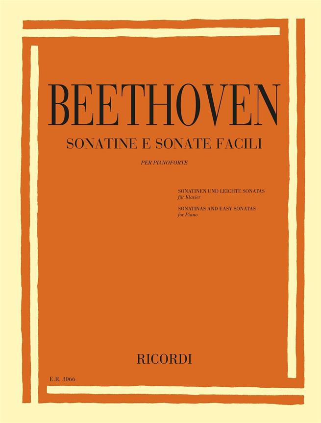 Beethoven: Sonatine e Sonate facili per pianoforte published by Ricordi